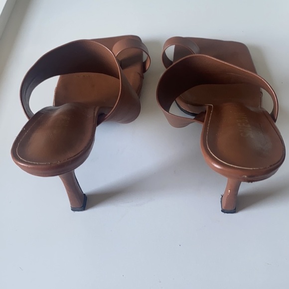 Brown Square-Toe Sandals - Picture 2 of 2